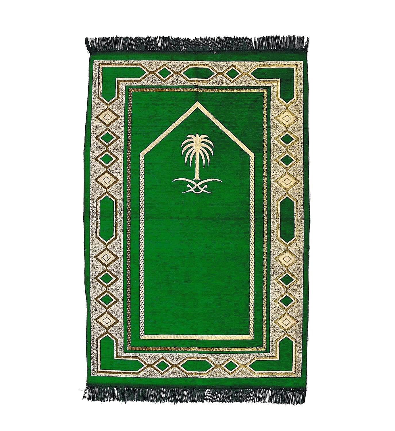 Weavers Villa Prayer Mat/Aasan/Meditation Mat - Velvet Mat for Pooja, Meditation, Namaz - Maroon 70cm X 110cm - Perfect Aasan for Puja/Prayer - Floor Mat for Sitting, Multipurpose Rug